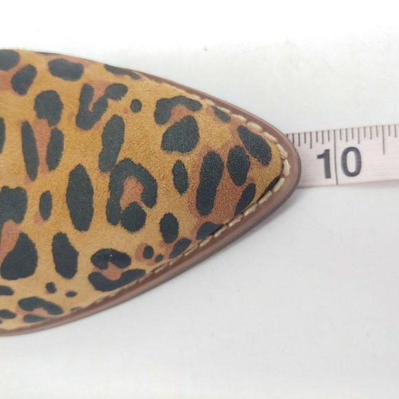 Seychelles Womens Suede Leopard Point Toe Ankle Boot 6 - Picture 6 of 10